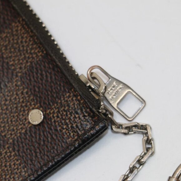 Louis Vuitton Key Pouch Cloth Small Wallet - Damier Ebene - Picture 4 of 15